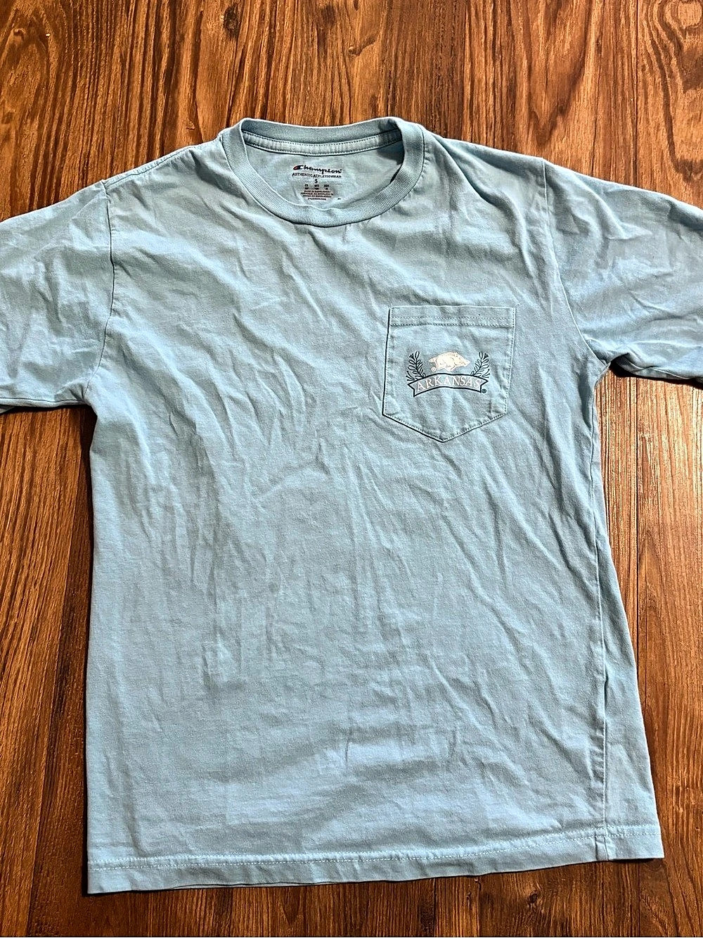 Champion University of Arkansas Razorbacks Pocket T-Shirt Size Small